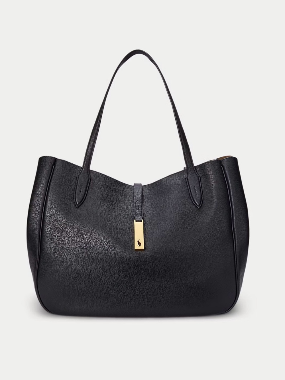 Polo ID Leather Large Tote Polo Ralph Lauren